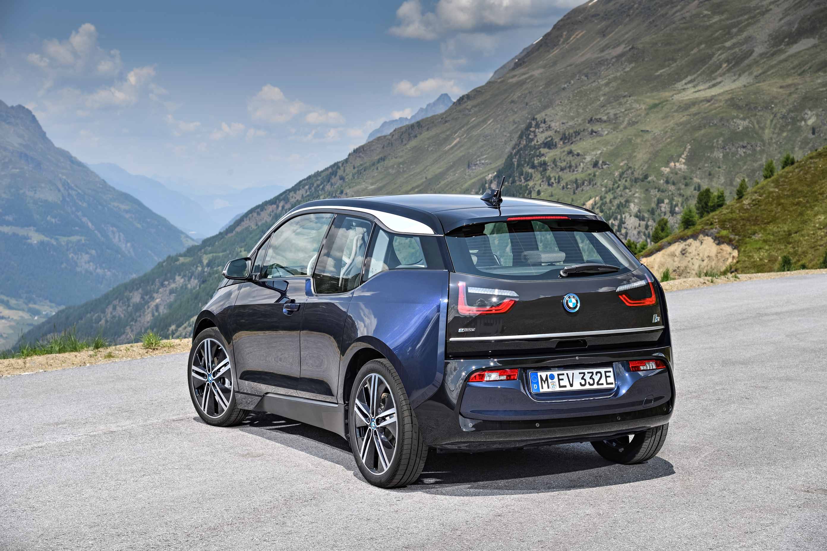 BMW i3 parked rear left