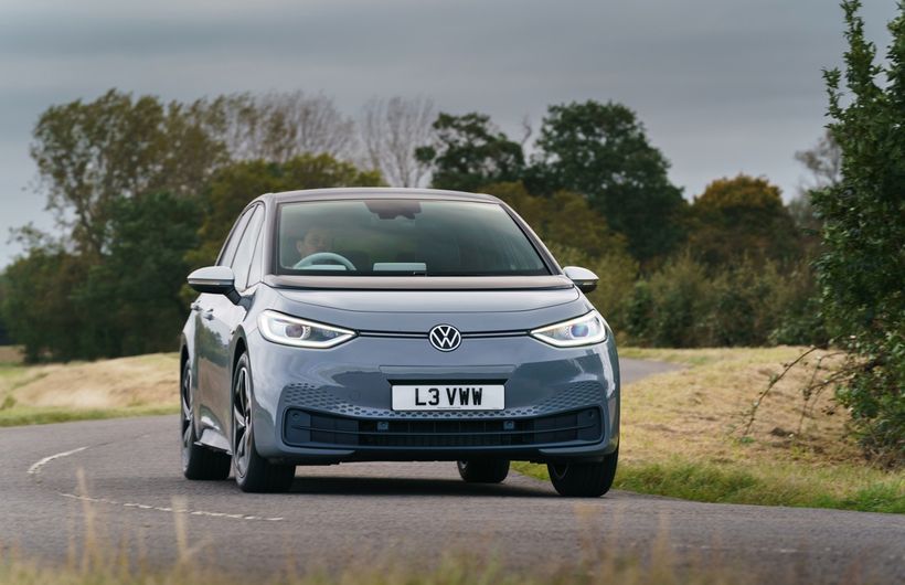 VW ID.3 first edition driving in country