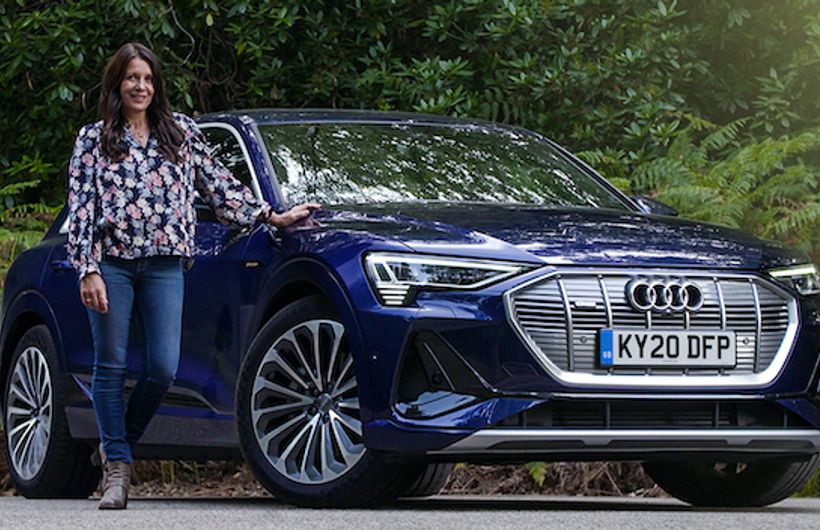 Ginny Buckley with Audi E-Tron