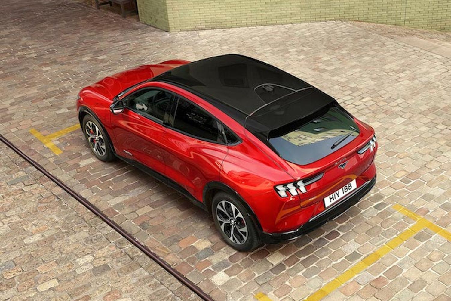 Ford Mustang mach e gt roof from above