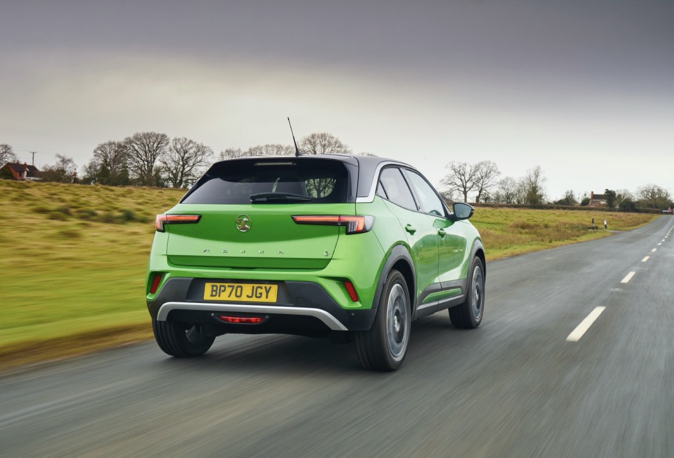 Vauxhall Mokka e electric car exterior rear