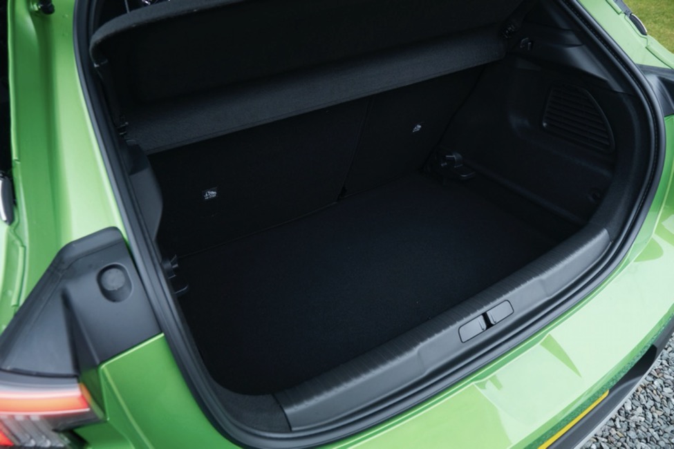 Vauxhall Mokka e electric car boot space
