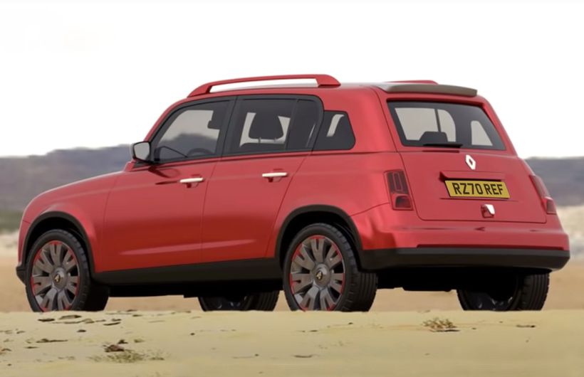 Renault 4 electric car exterior back