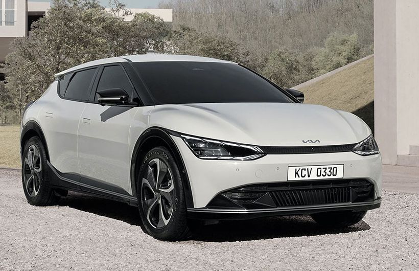 Kia EV6 family hatchback electric car exterior front