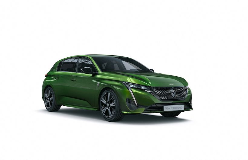 Peugeot 308 PHEV exterior front and side