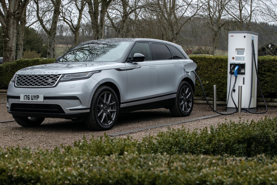Range Rover Velar p400e PHEV charging 