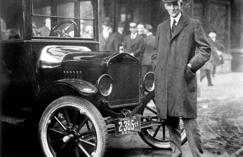 Henry Ford and a Model T