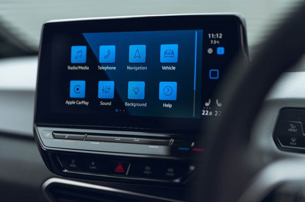 Volkswagen, Volkswagen ID.3, ID3, white, electric VW, VW, VW ID3, infotainment
