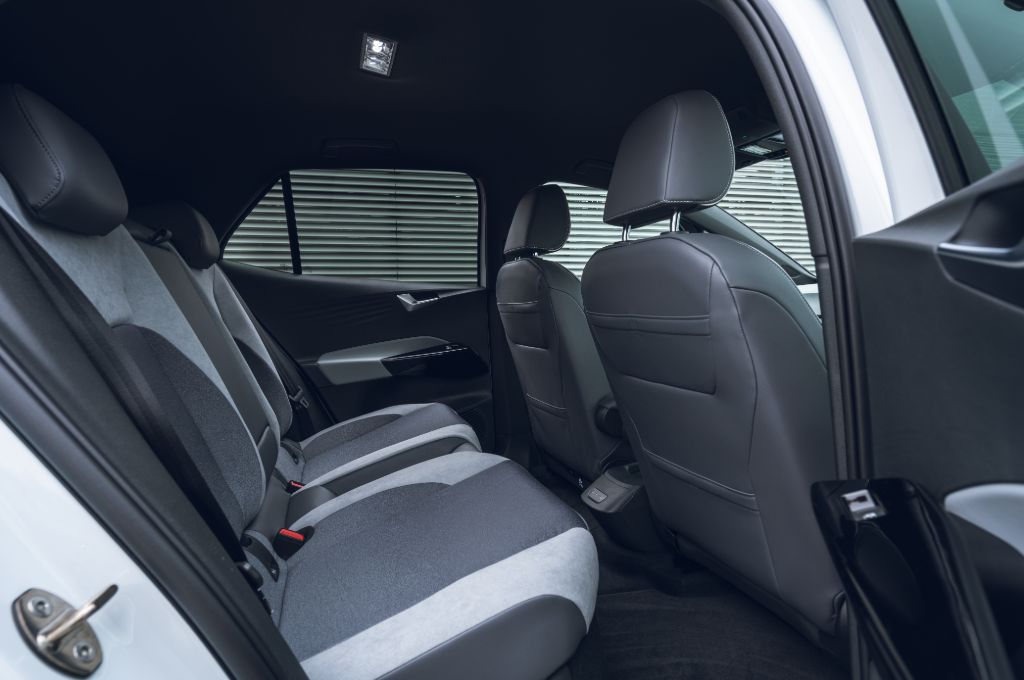 Volkswagen, Volkswagen ID.3, ID3, white, electric VW, VW, VW ID3, interior, black, rear seats