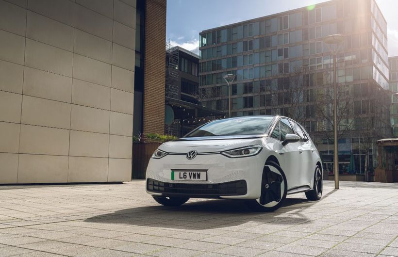 Volkswagen, Volkswagen ID.3, ID3, white, electric VW, VW, VW ID3, outside, front