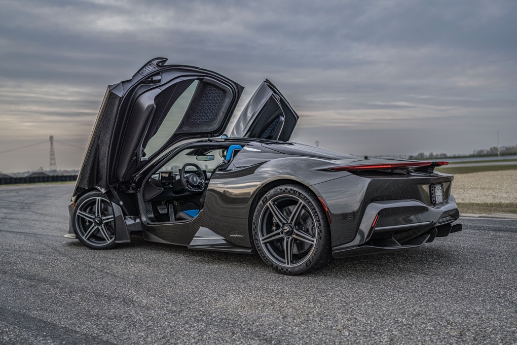 Pininfarina Battista, doors open, rear side view