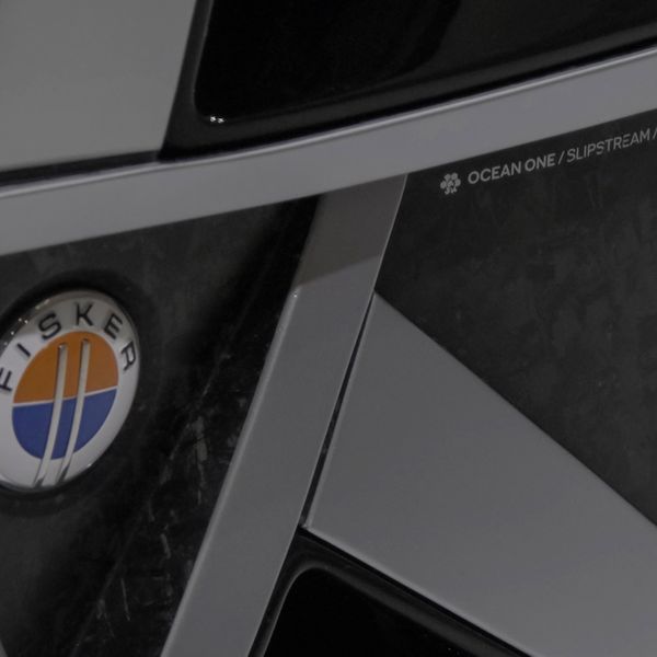 Fisker Ocean wheel close up recycling