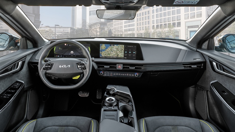 Kia EV6 GT interior and dashboard