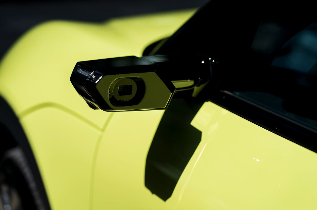 Genesis GV60, Genesis, GV60, Genesis electric, digital mirror, yellow, lime