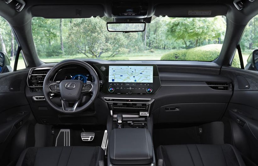 Lexus RX (2023) interior, left hand drive